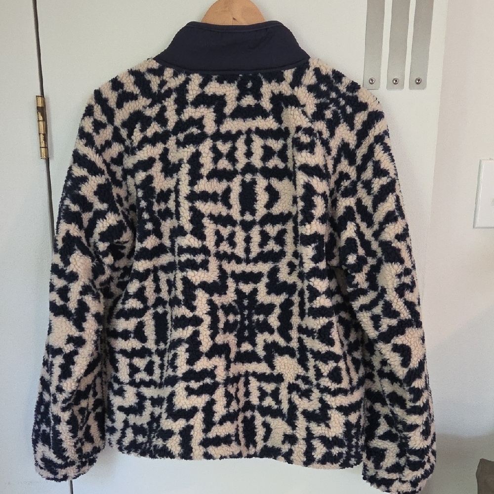 Herizon Sherpa Navy & Cream Fleece Jacket - Picture 8 of 15